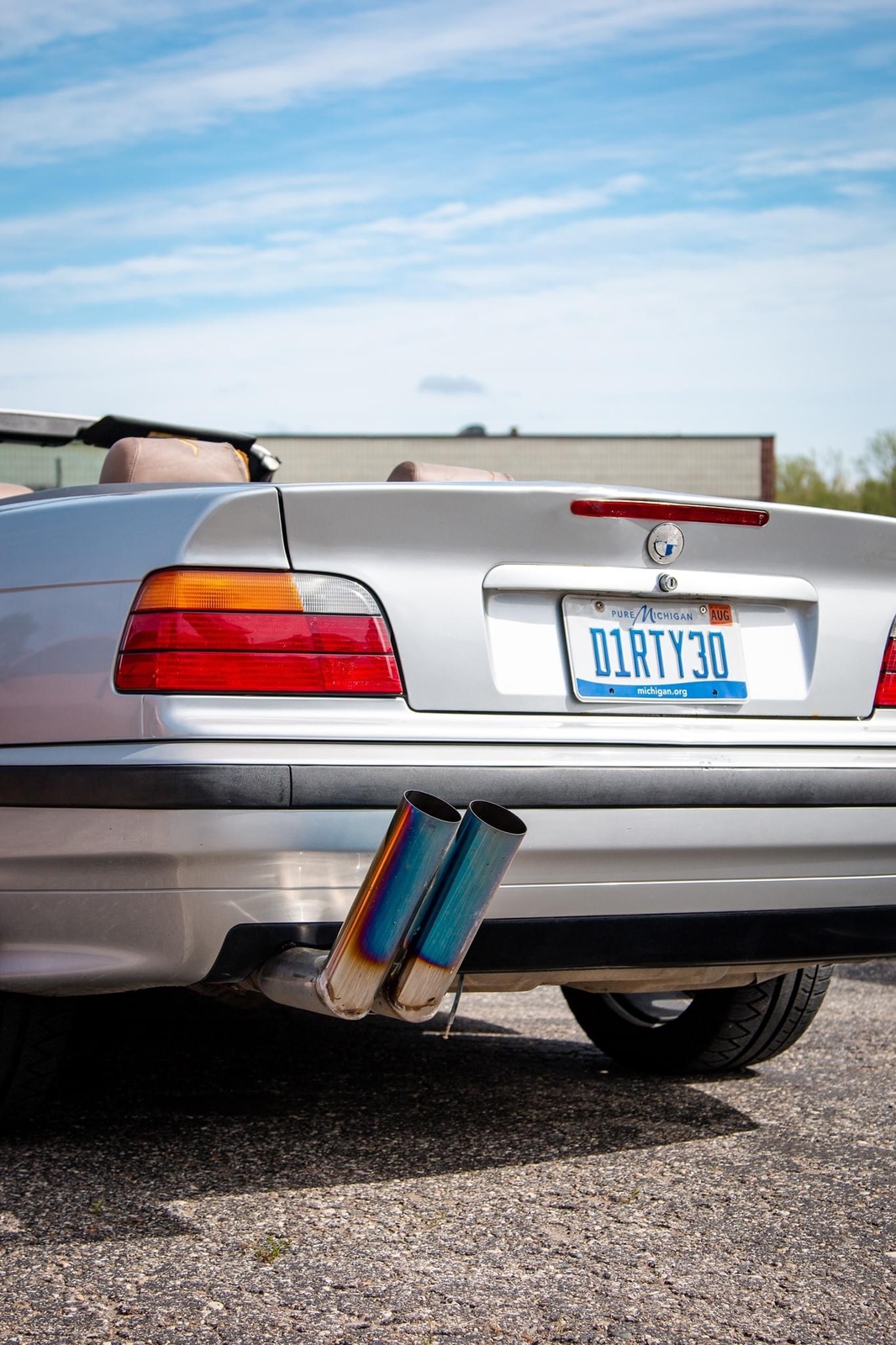 MEGAN RACING UNIVERSAL STAINLESS STRAIGHT TWIN BLAST PIPES 3" BLUE TIP