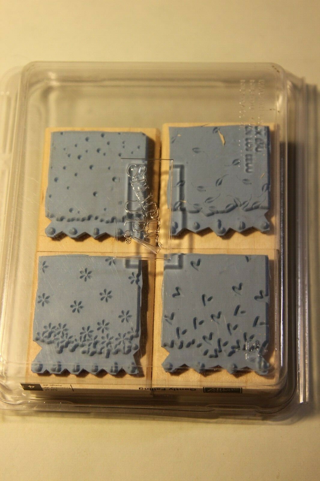 Stampin' Up Wood Mount Stamps - Gently Falling