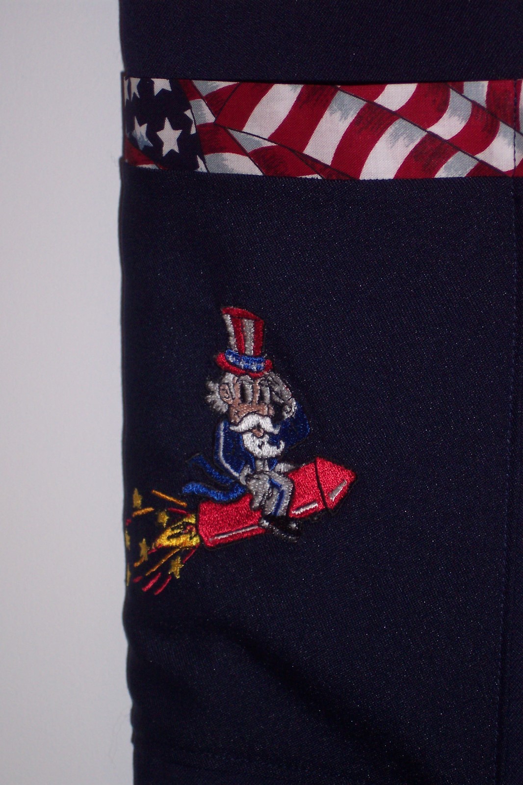 JULY 4TH EMBROIDERED BARBECUE APRON MADE IN THE USA