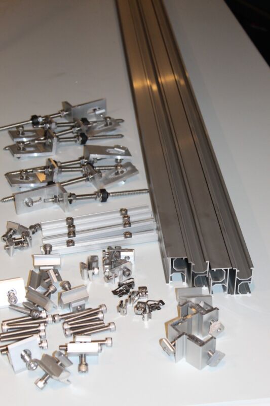 Tin Roof - Solar Panel Mounting kit w/ Clamps, Tin