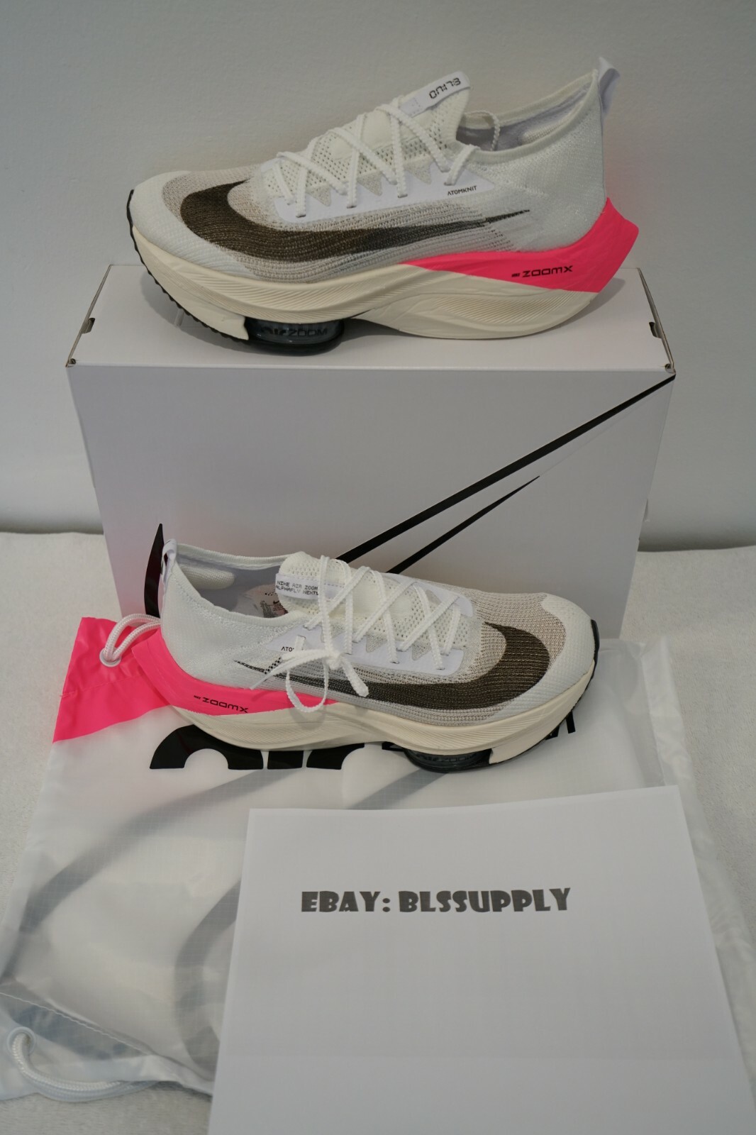 NIKE AIR ZOOM ALPHAFLY NEXT% EK ELIUD KIPCHOGE 1:59:40 PINK NIKE AIR ZOOM ALPHAFLY NEXT% EK ELIUD KIPCHOGE 1:59:40 PINK
