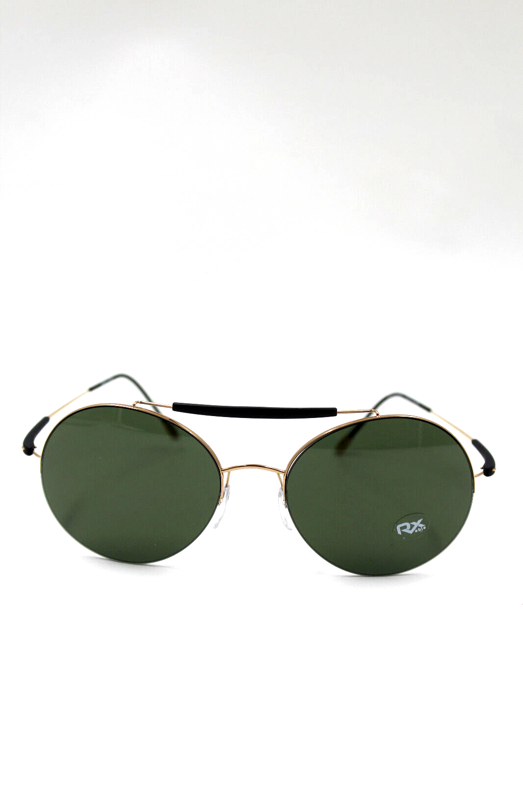 Pre-owned Silhouette Adventurer 8659 6228 Gold Black/green Lens Authentic Sunglasses
