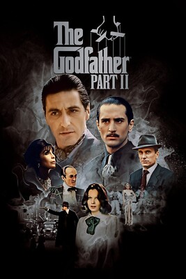 1974 The Godfather Part 2 Movie Poster 11X17 Vito Corleone Al Pacino   