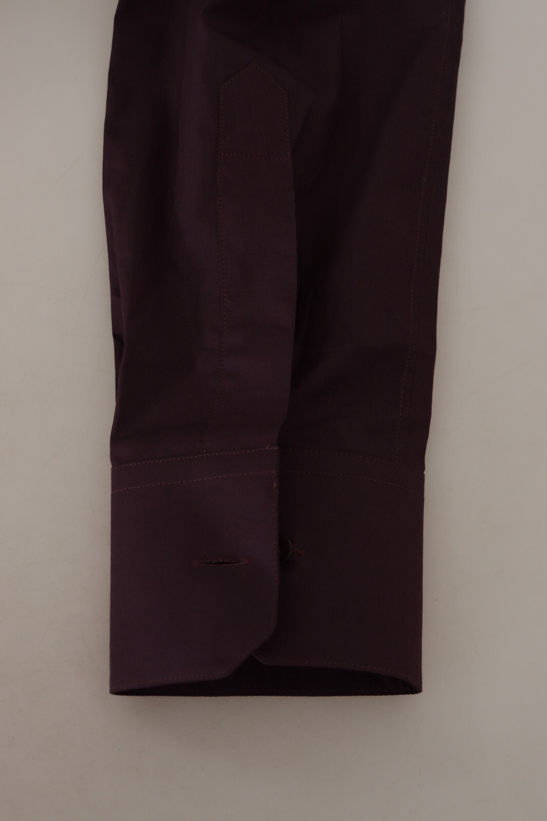 Pre-owned Dolce & Gabbana Shirt Purple Cotton Gold Slim Fit Dress 39 / Us15.5/ S Rrp $600