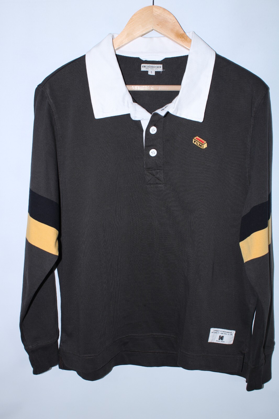 Knickerbocker x Kodak Men's Small Brown Long Sleeve Polo