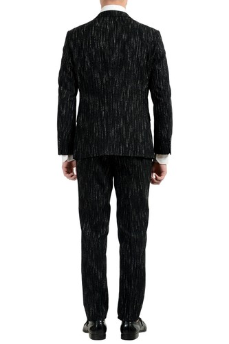 Pre-owned Hugo Boss "nestro3/byte1" Men's Slim Striped Two Button Suit In Multicolor