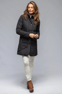 Pre-owned Gimos Gimo's Gail Reversible Coat In Black