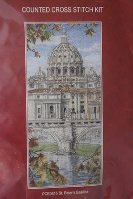 Anchor Cross Stitch Kit: St Peters Basilica, 14 x 32cm