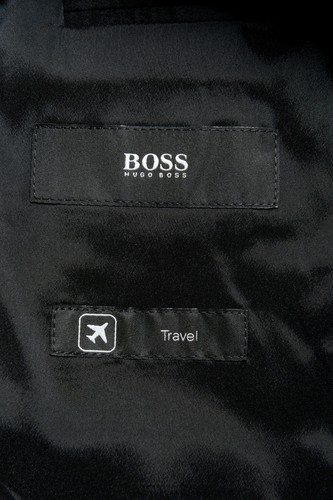 Pre-owned Hugo Boss "jets4/lenon1" Men's 100% Wool Gray Two Button Suit