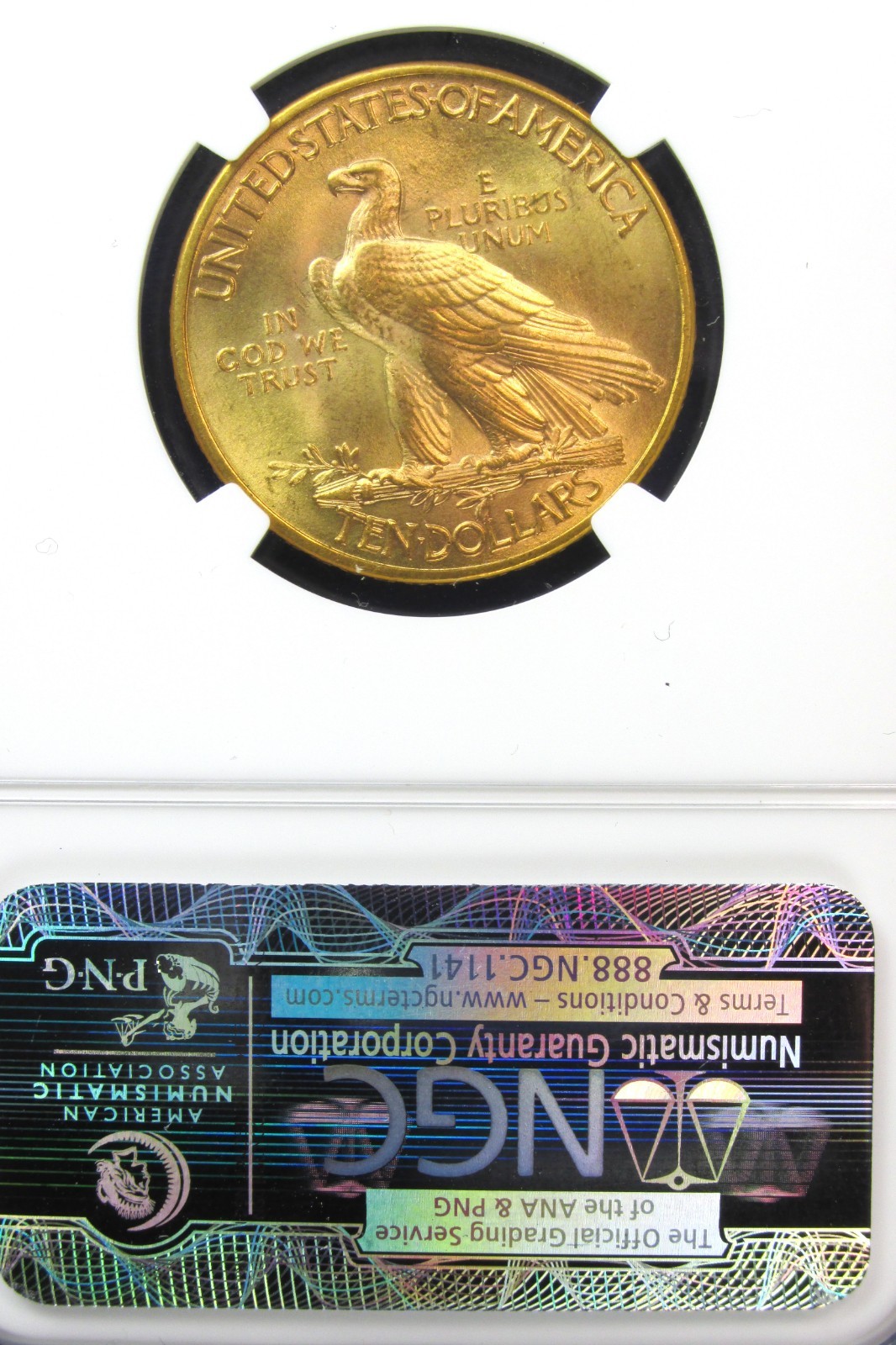 1913 Indian Head $10 Gold NGC MS66 RARE High Grade [008]