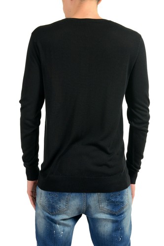 VERSACE VERSACE COLLECTION HERREN RUNDHALSAUSSCHNITT SCHWARZ PULLOVER GRÖSSE M L XL 2XL