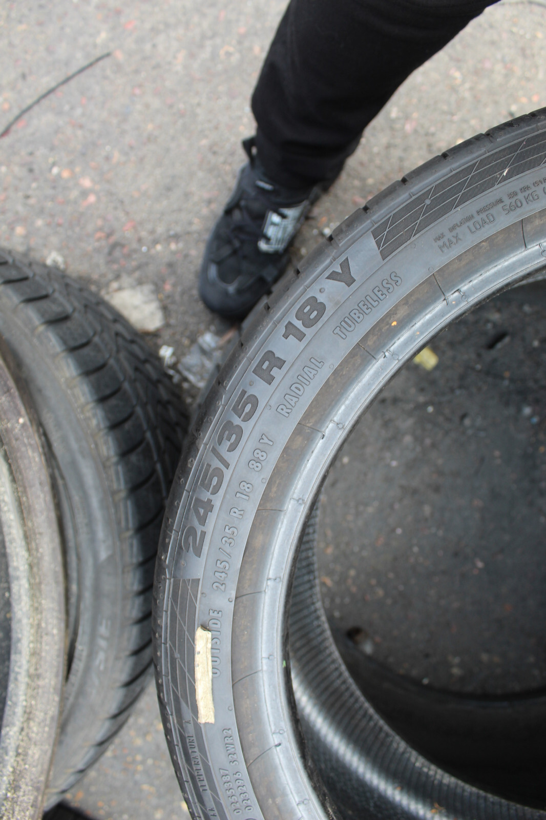 245 35 18 Continental, RunFlat, Star, 88Y, x1 Single Tyre 7.0mm (F1_tyres) L3491