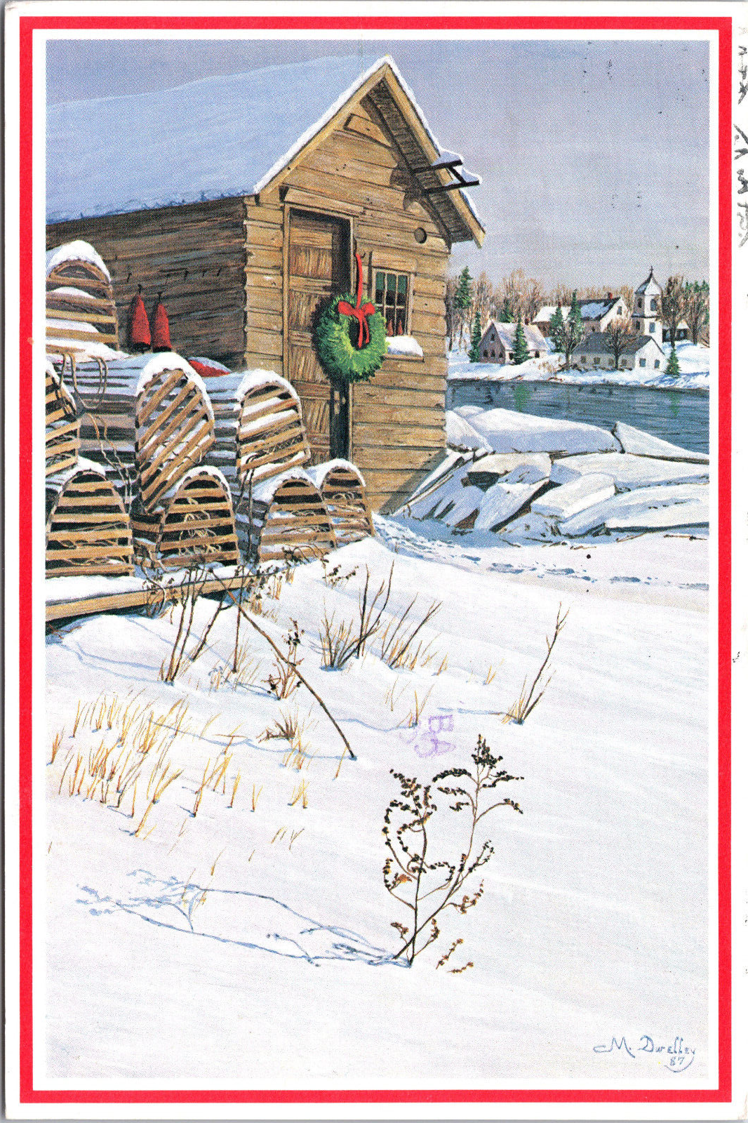 New England Greeting Postcard