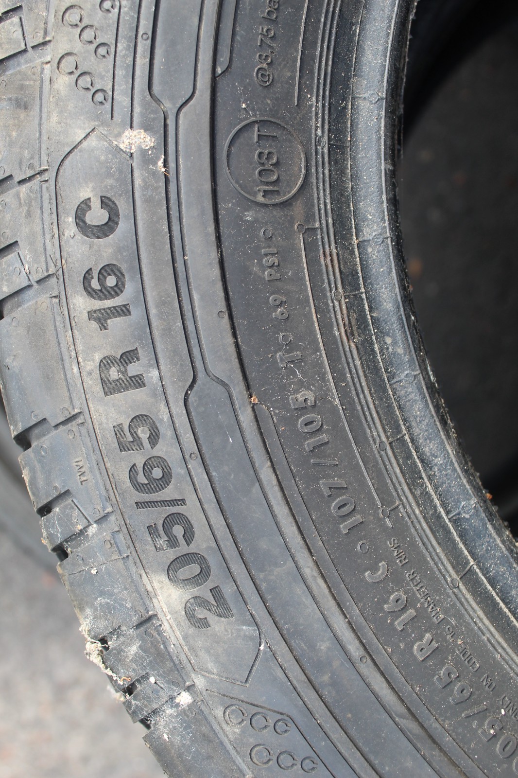 New 205 65 16C Continental, CVC 200, 107/105T, x1 Tyre (F1_tyres) L3828