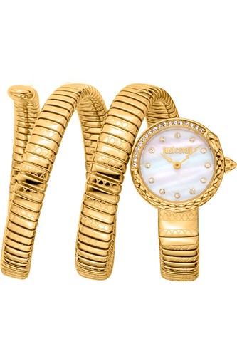 Женские фирменные кварцевые часы Just Cavalli со змейкой 23 мм JC1L302M0025