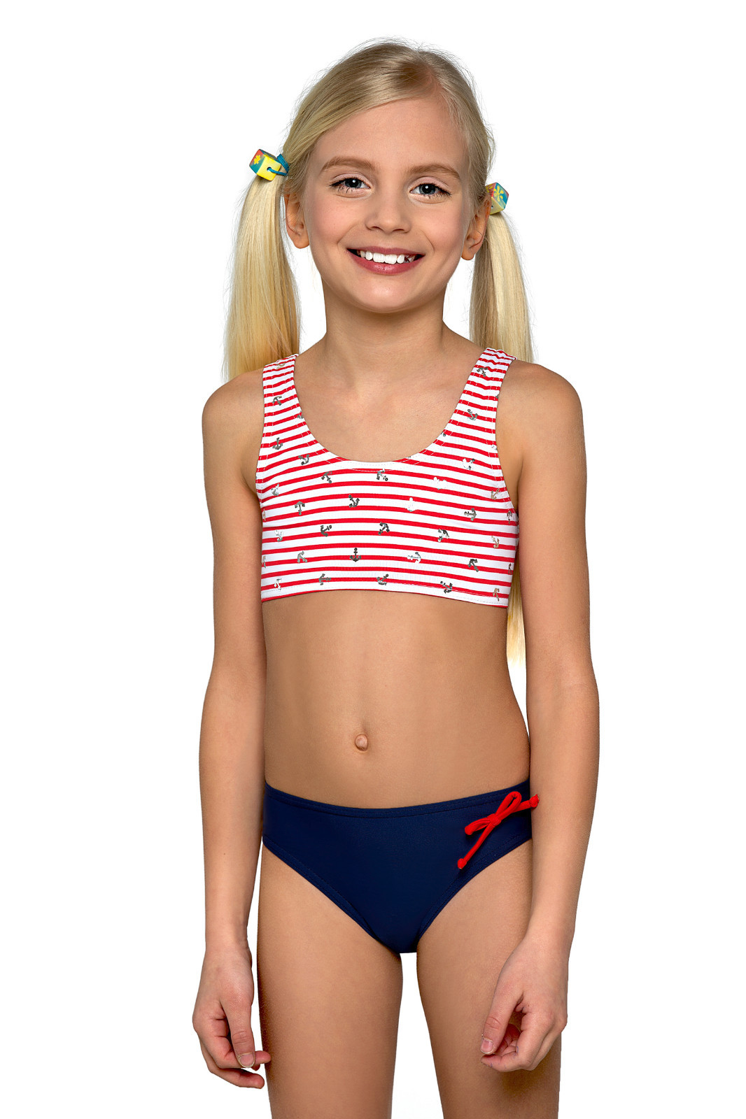 New Little Girls Sport Swimming Costume Swimwear Swimsuit -1157