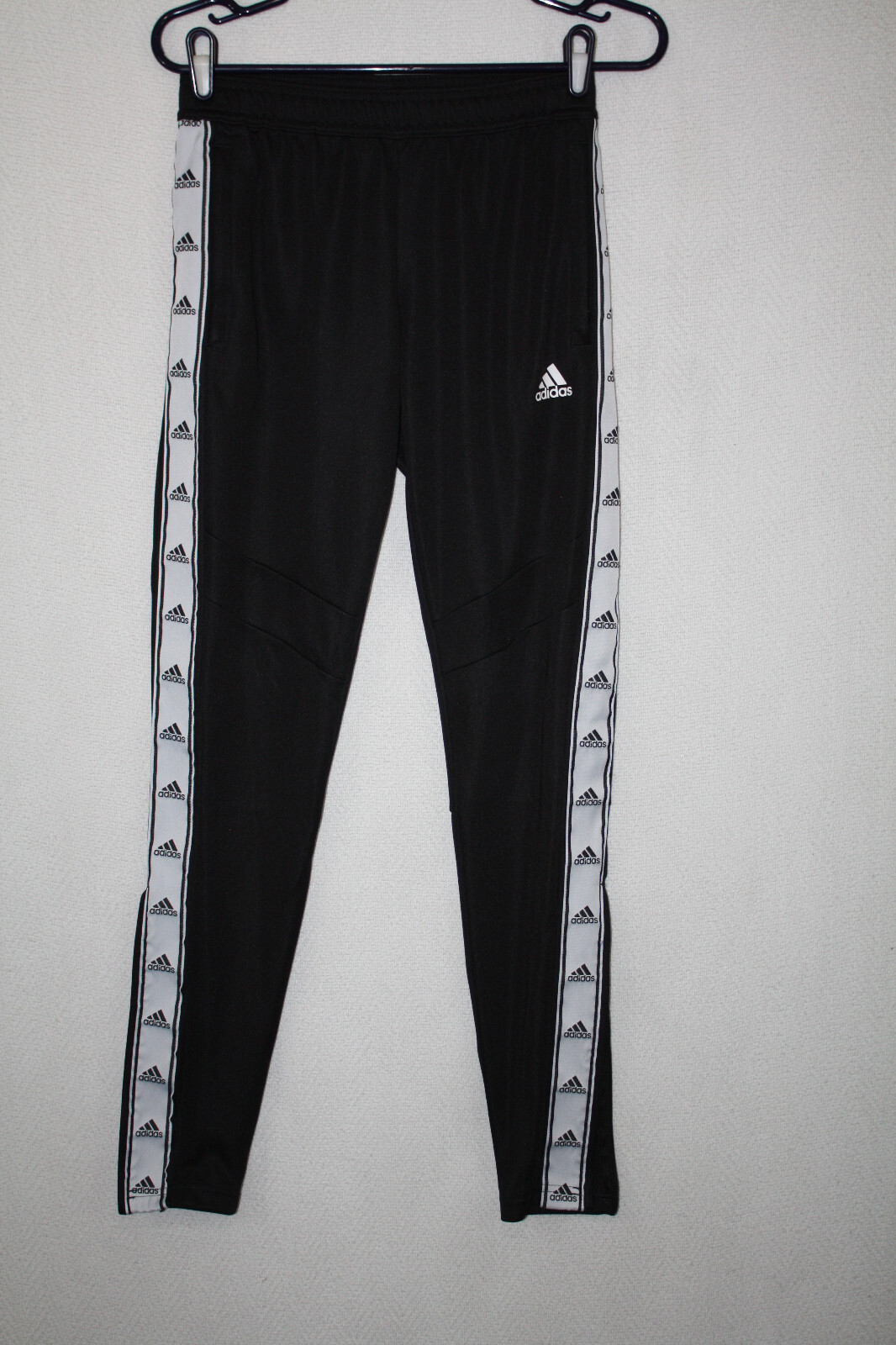 Adidas Women's Sz XS ClimaCool Track Pants Black with Spell