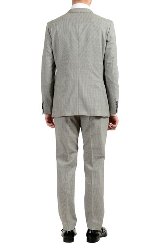 Pre-owned Hugo Boss "novan5/ben2" Men's 100% Wool Slim Two Button Suit Us 38r It 48r In Multicolor