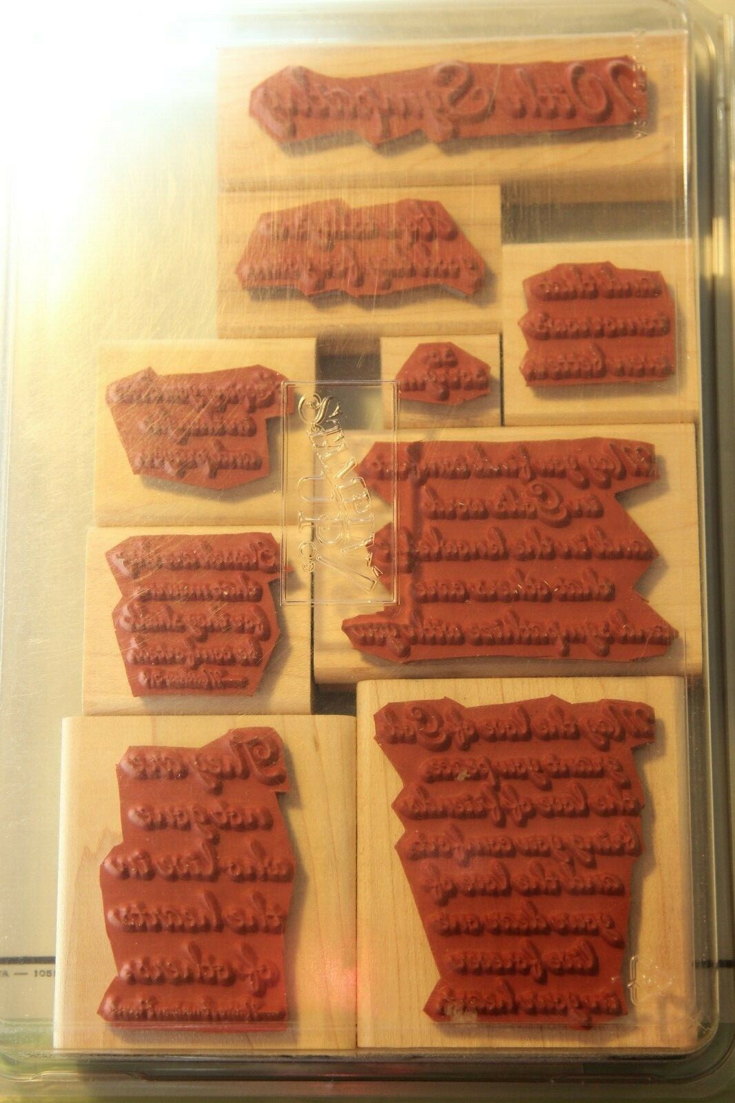 Stampin' Up Wood Mount Stamps - Hope for Comfort