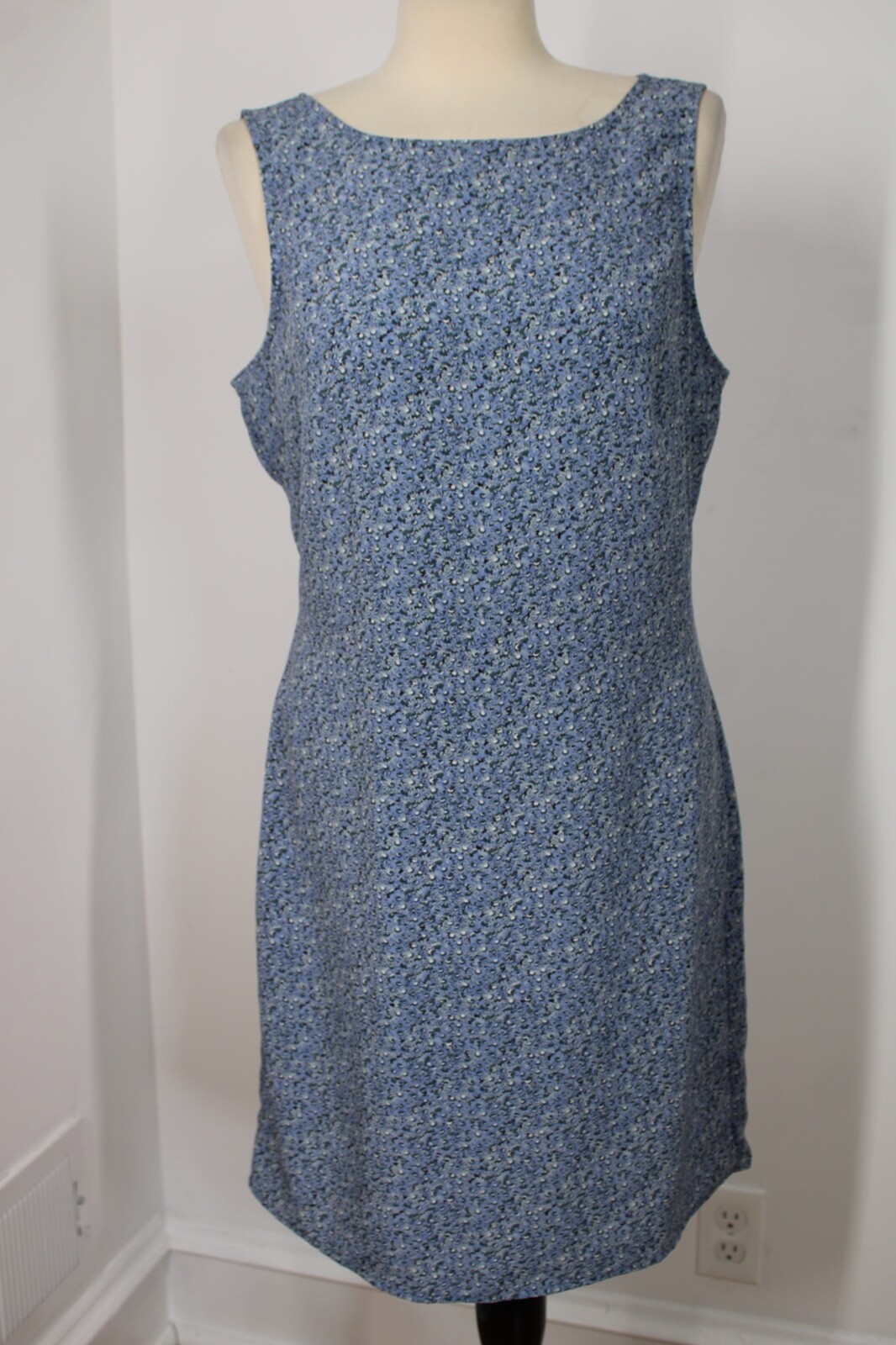 Vtg 90s Knapp Studio L Blue Floral Tank Dress | eBay Vtg 90s Knapp Studio L Blue Floral Tank Dress | eBay