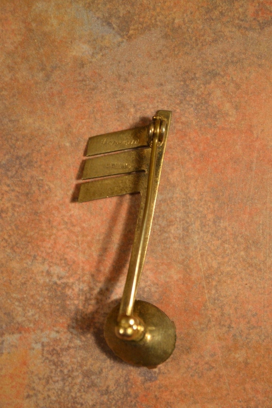 Ingenue Musical Note Pin Sterling Silver