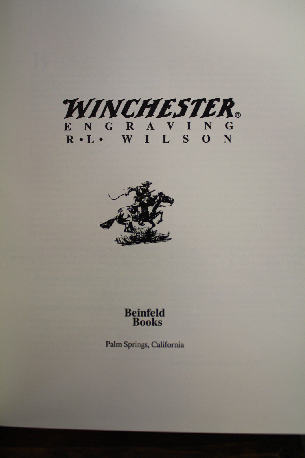 Winchester Engraving by R.L. Wilson