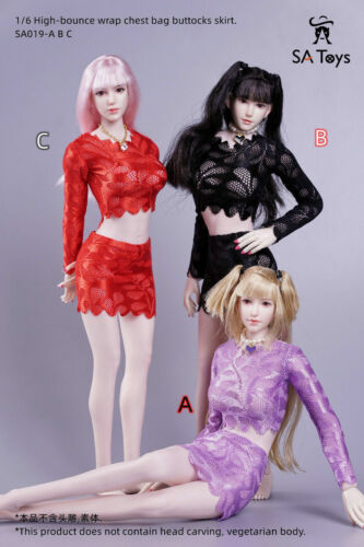 Satoys SA019 1:6 Female Long sleeve Net Yarn Top &Hip Skirt Clothes F 12'' Body Satoys SA019 1:6 Female Long sleeve Net Yarn Top &Hip Skirt Clothes F 12'' Body