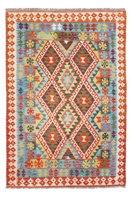 NavaRugs Kelim Teppich 213x147cm Afghan Handgewebt Orientteppich Wolle Kilim Rug