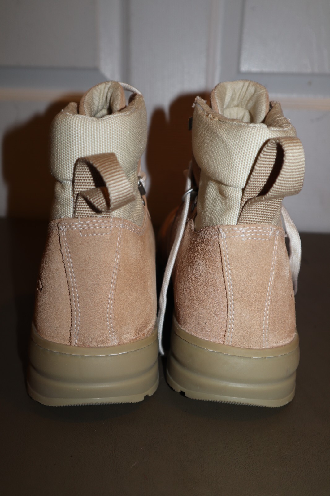 NEW 9.5 EREM Men’s Xerocole Almond Leather Lace Up Ankle Lug Sole Hiking Boots