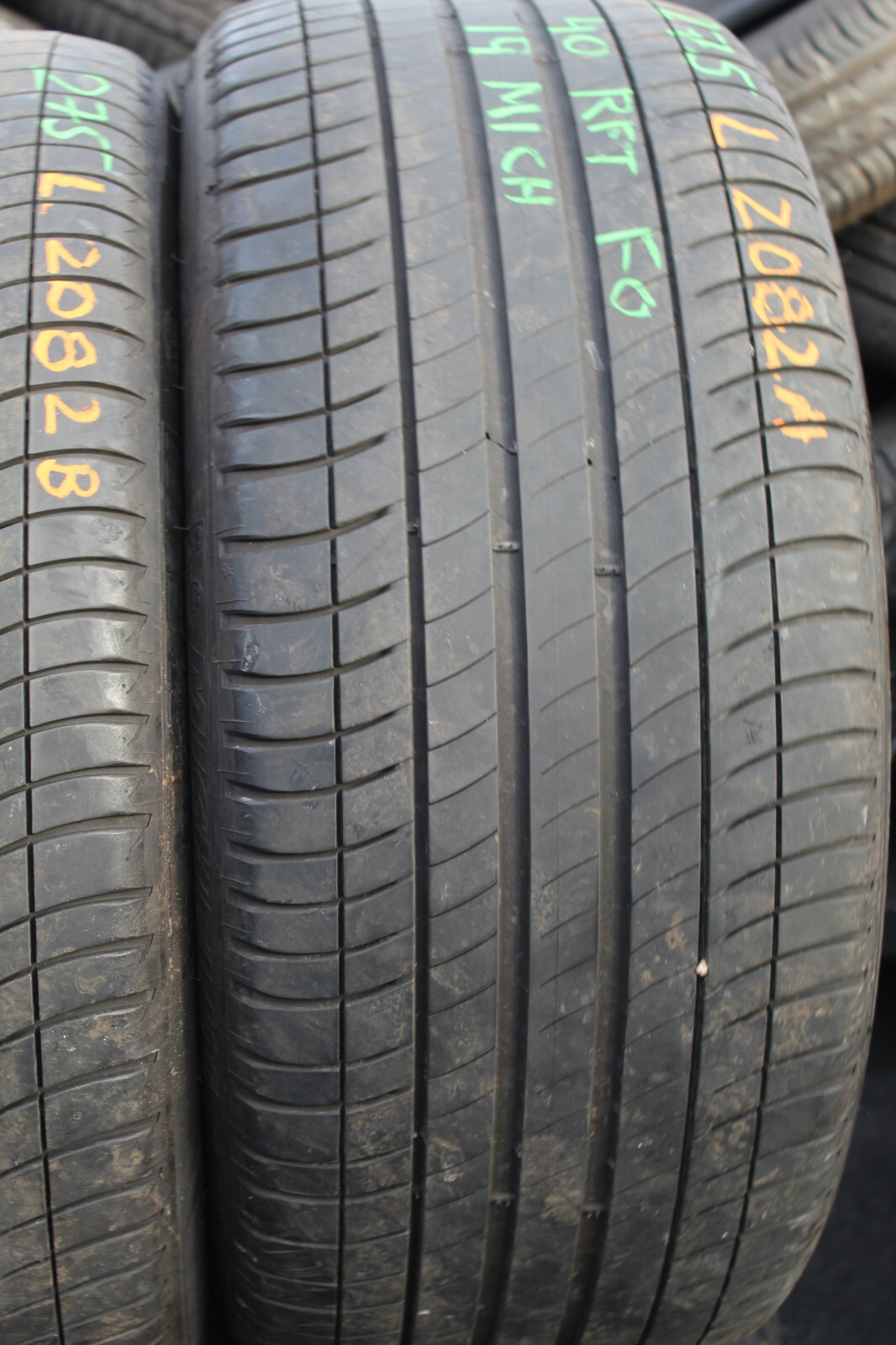 275 40 19 Michelin, RunFlat, Primacy 3 101Y, x2 A Pair 5.0mm (F1_tyres) FO L2082