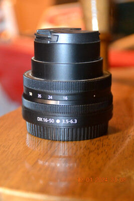 NEVER USED NIKON Z DX 16-50mm LENS w/both caps exc condition