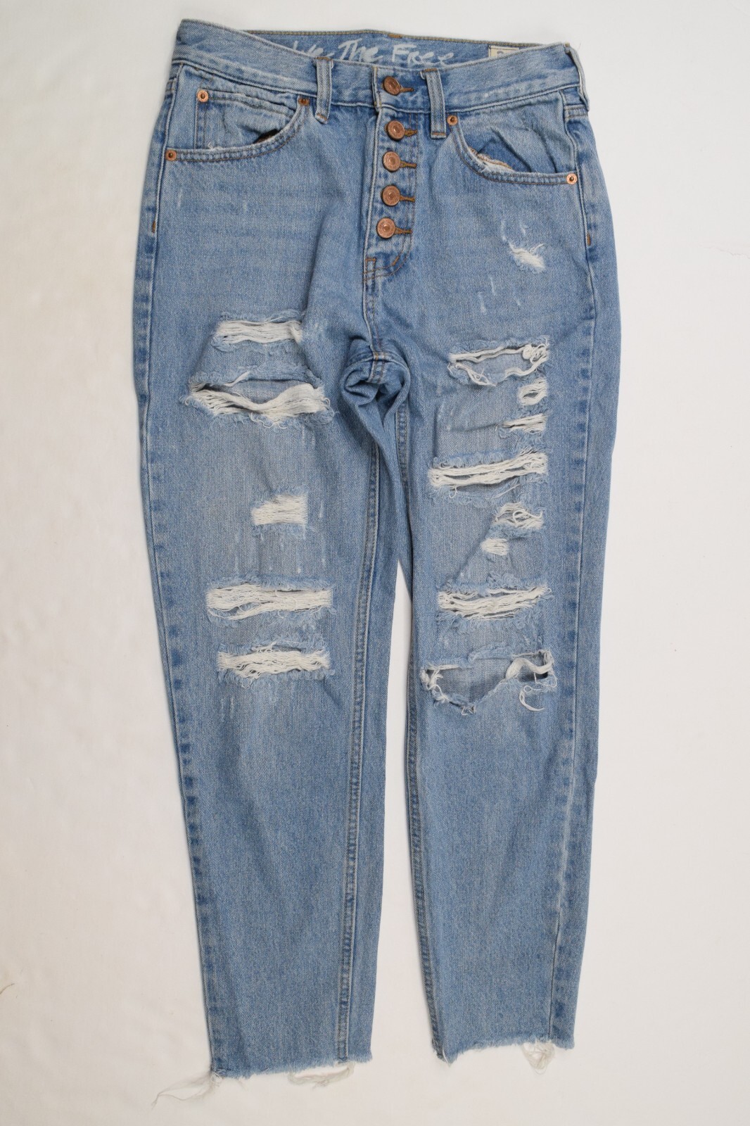 Free People We The Free Blossom Rigid Distressed Skinny