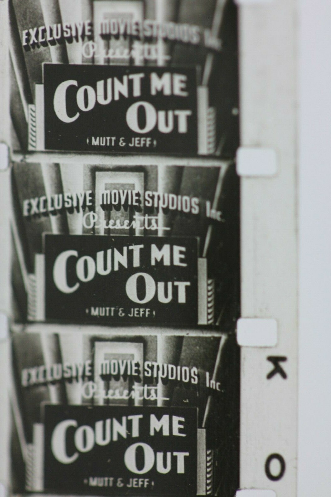 16mm Films MUTT AND JEFF Comic Movie Reels Count Me Out, Phantom Chasing ca.1920