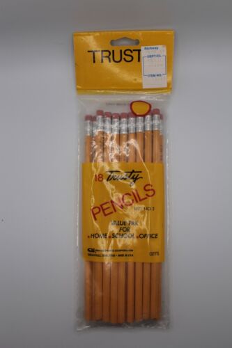 VTG Trusty No 2 Pencils 1976 Dead Stock Unused USA Empire Pencil Discontinued