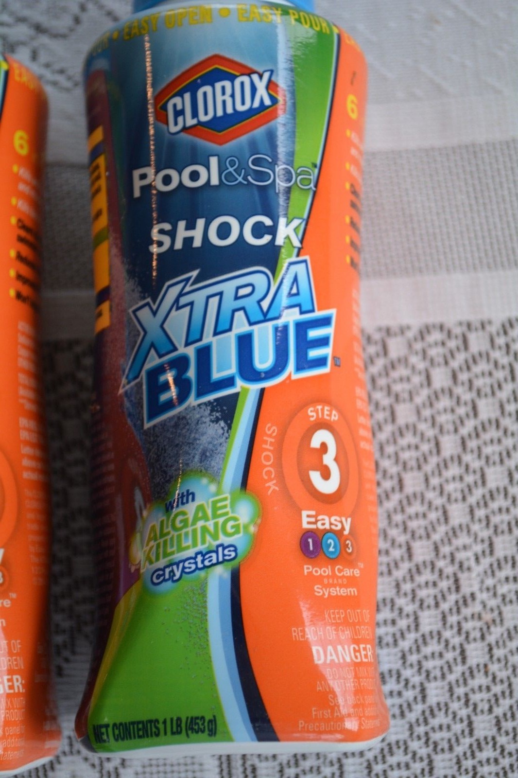 LOT Clorox Pool & Spa Xtra Blue Shock Step 3 1lb Bottles NEW Algae Killing