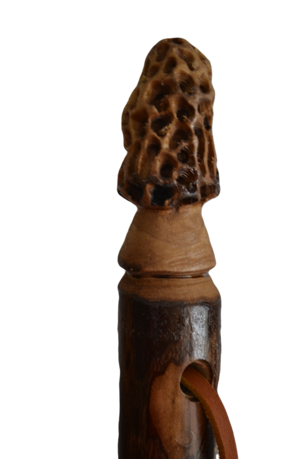 Walking Stick + Morel Mushroom + Carved + Morel Hiking Stick + Staff + USA Made