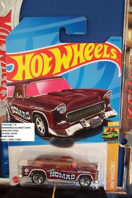 2023 HOT WHEELS #243-4 CLASSIC 55 NOMAD RED 5SP     24 INTL LONG CA