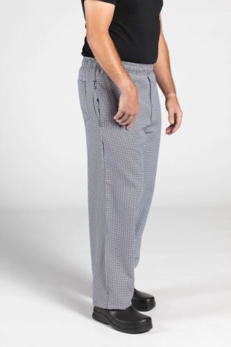 Uncommon Threads #4001 Durable Detailed Chef Pant in "Houndstooth" Size 2XL