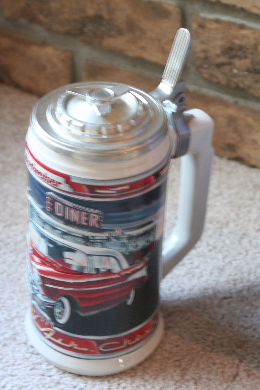 Anheuser Busch Budweiser Classic Car Series 57 Chevy Bel Air Collectors Stein