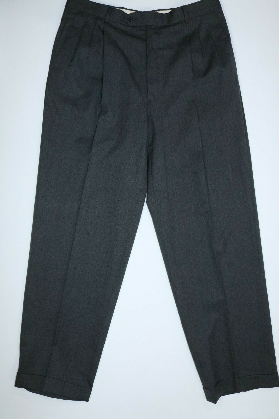 Mens John Miller Slim Fit Gray Stripe Dress Pants (Flat Front) 33x30 EUC |  eBay