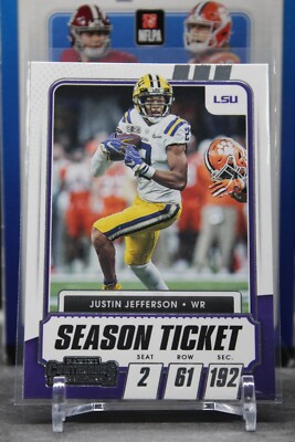 Contenders Draft Picks 2021 Justin Jefferson No.30 Louisiana State University