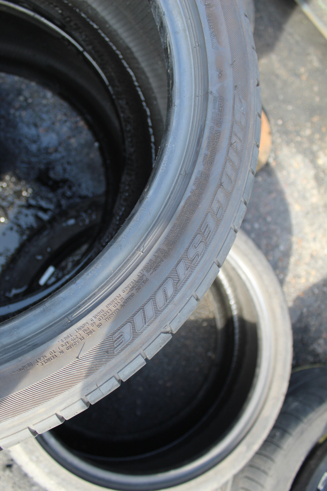 255 40 18 Bridgestone, Potenza, RunFlat, 95Y, x2 A Pair 6.4mm (F1_tyres) L2573