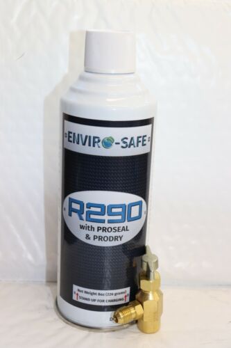 Enviro-Safe R-290 Refrigerant with Proseal and Dry with Top tap 