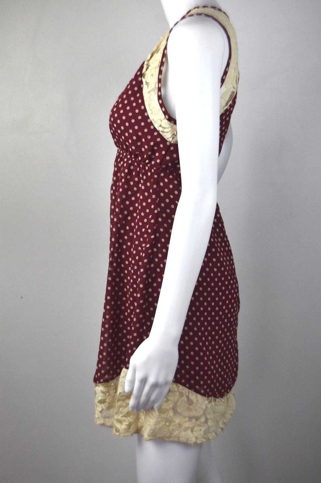 MATERNITY High Waist Sleeveless V-Neckline Lace Tunic Mini Dress Size S