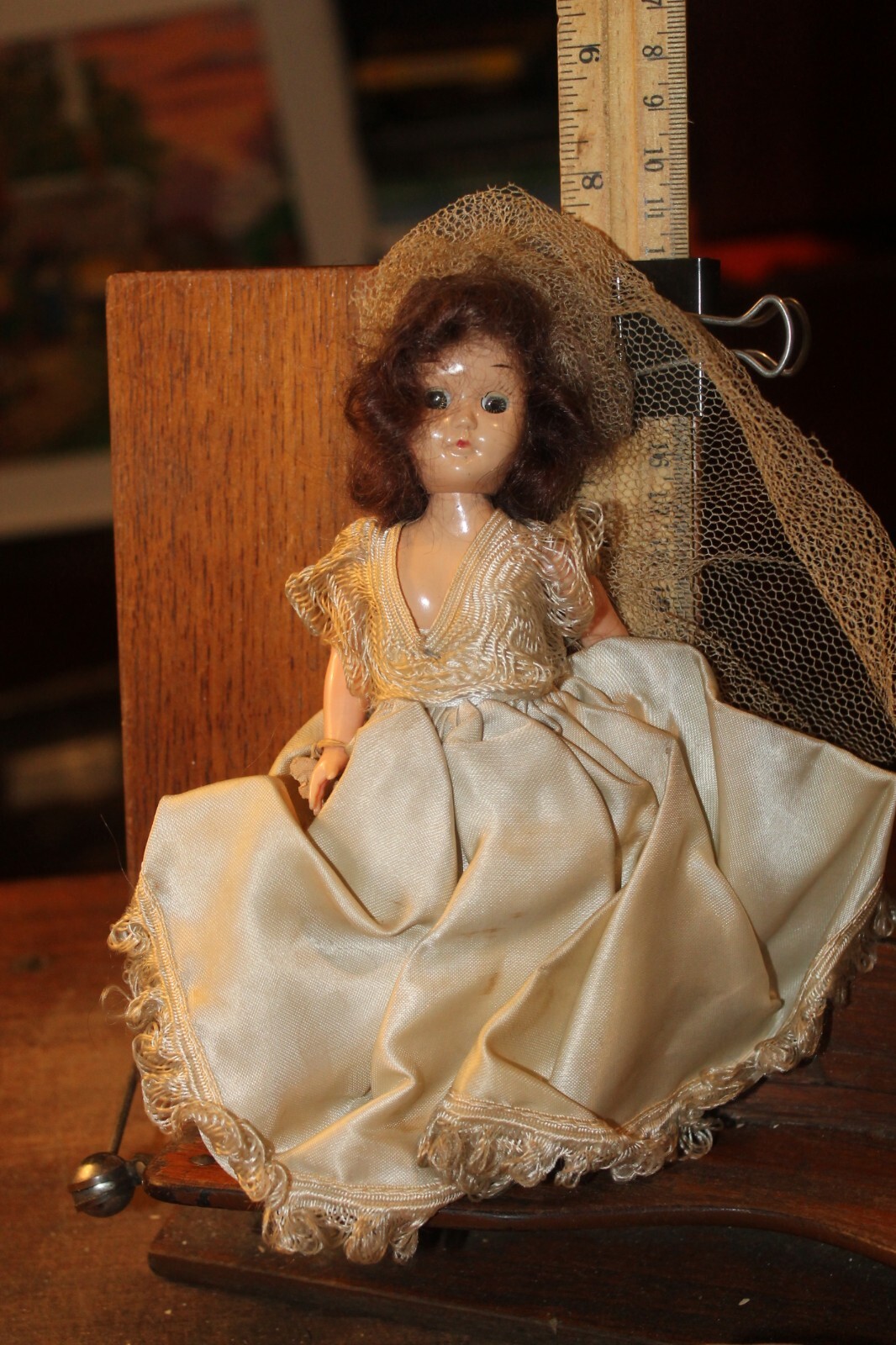 * antique doll ୨୧ ストローハットの ペグドールさん Bargain John's Antiques | Antique Character Baby Doll with
