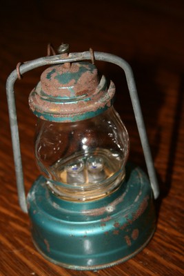 Vintage Battery Mini Lamp Made by Rose Hong Kong Camping Light for Tent Works