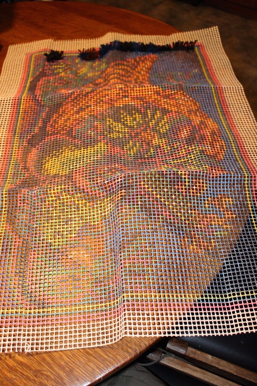 Caron Latch Hook Kit Classic Country Harvest with hook & instructions in box