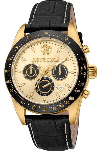 Roberto Cavalli Мужские кварцевые часы диаметром 42 мм RC5G046L1045