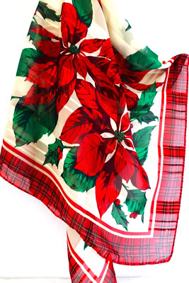 36'' SQUQRE - CHRISTMAS SCARF - NEW