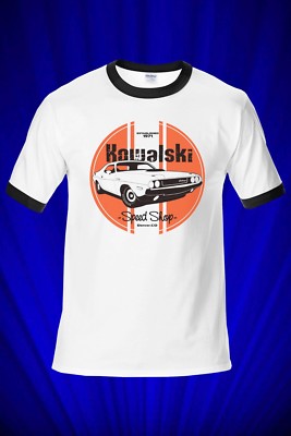 Kowalski Speed Shop Vanishing Point RINGER T-SHIRT FREE S&H USA Dodge Challenger